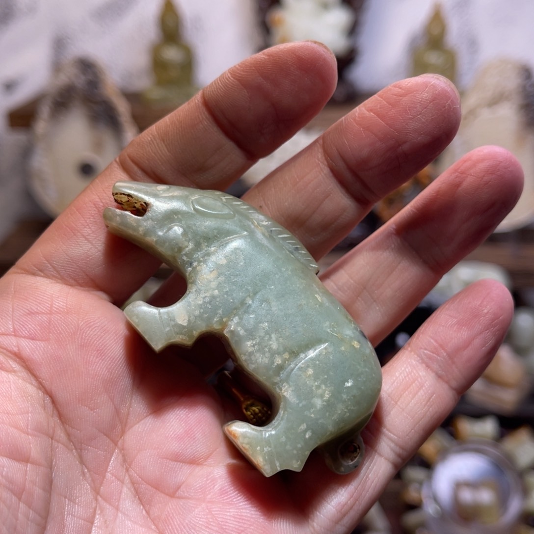 和田玉颈饰未镶嵌大*