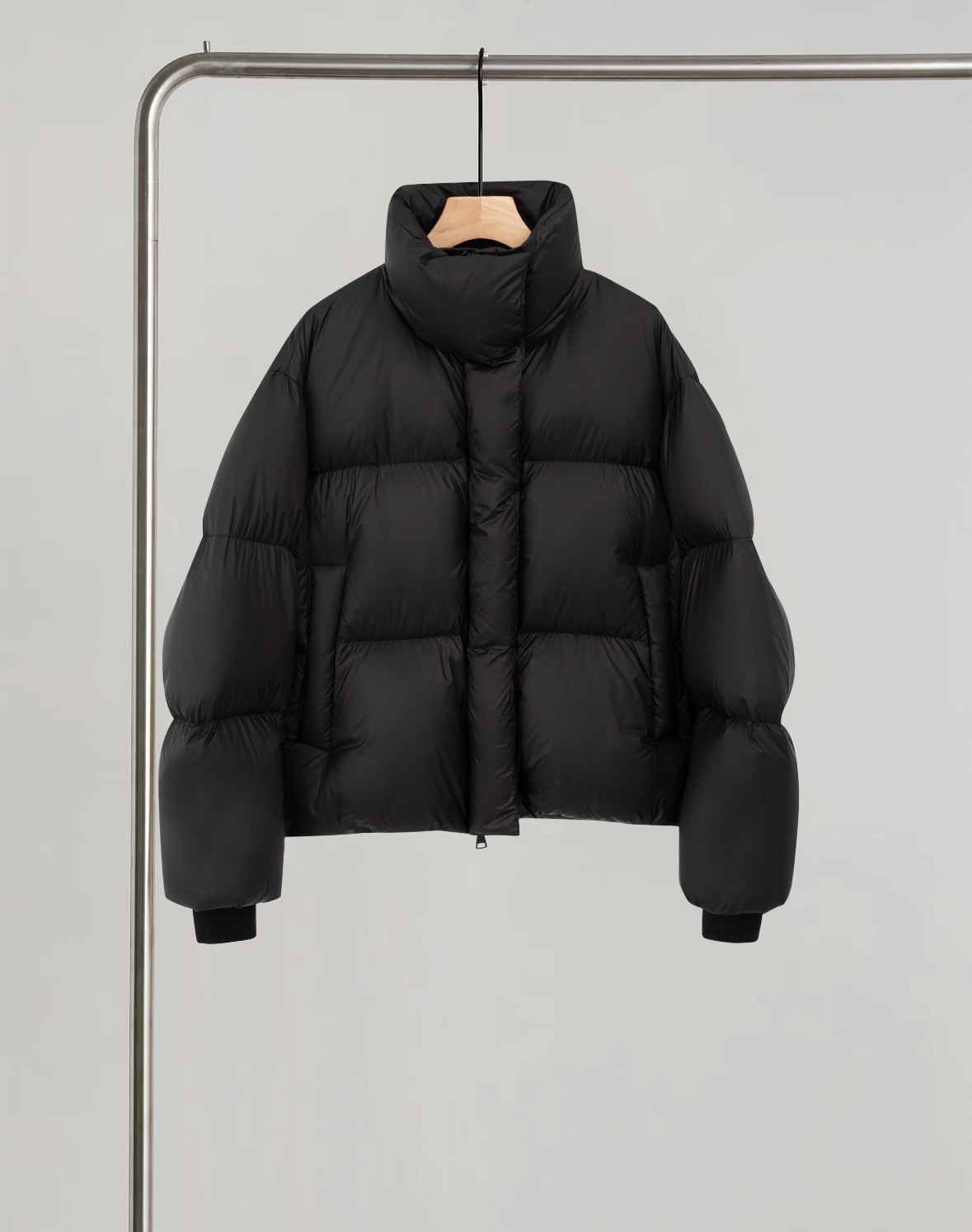 长袖薄款防水立领立领拉链黑色小个子秋冬冬季