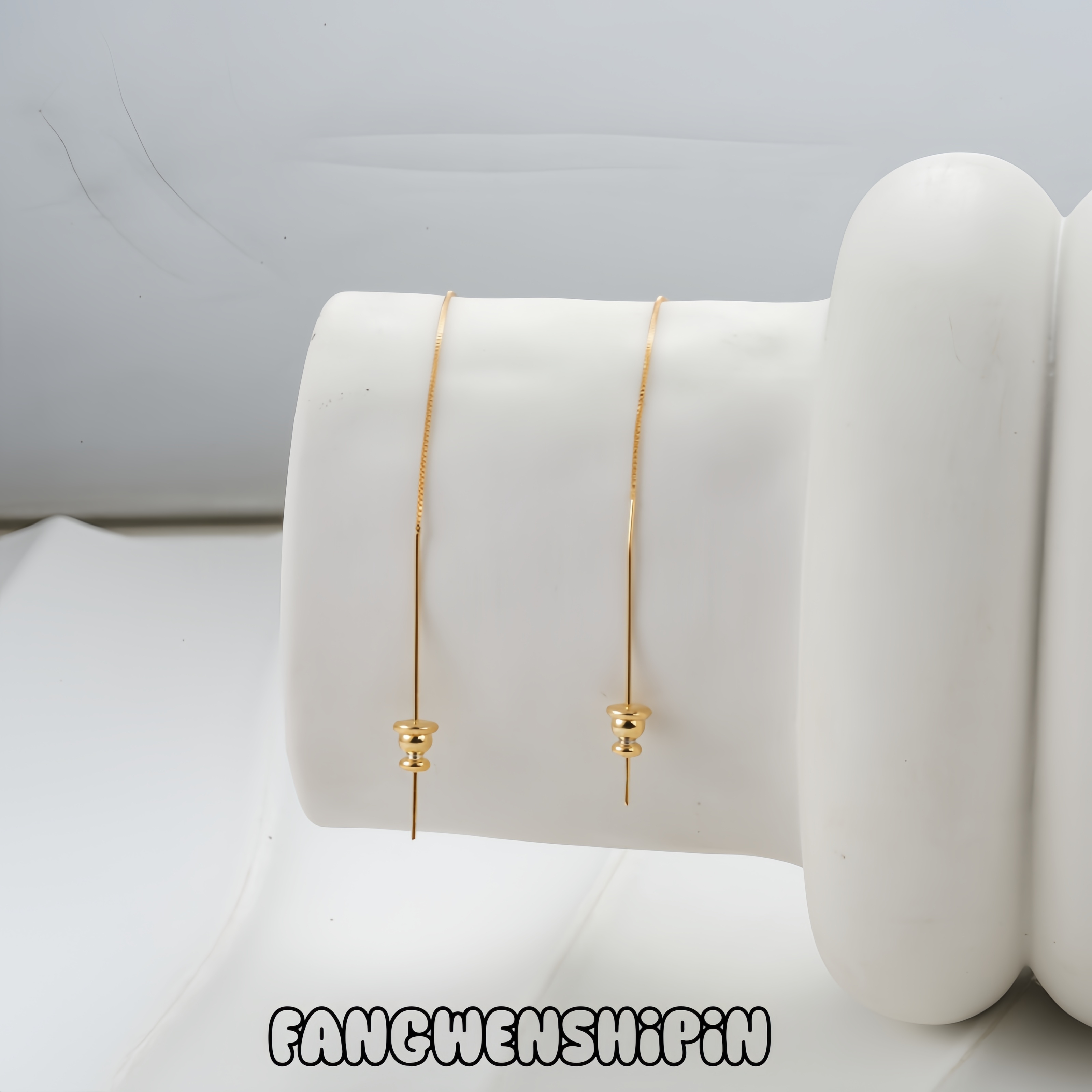 铜合金耳饰 【镀K金】【925银针】耳环4652