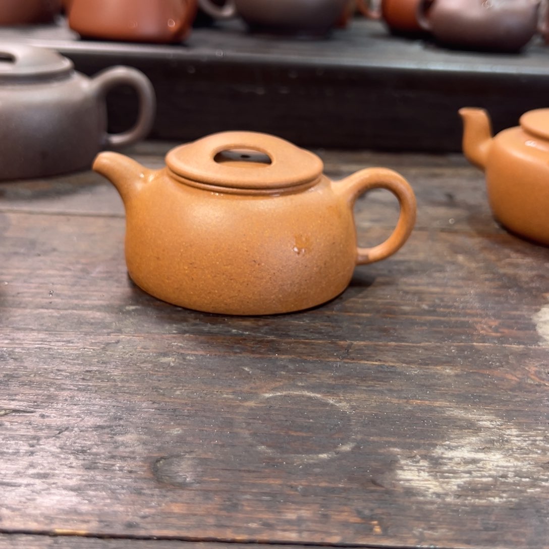 岸*海牛盖紫砂壶老黄段