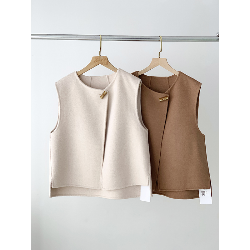 【多多】轻奢气质百搭毛呢马甲VW2279