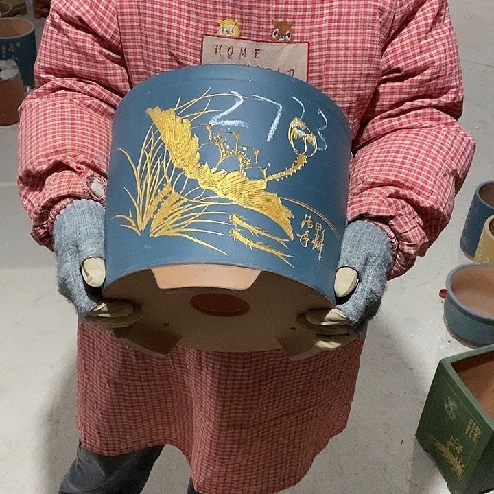 紫砂花盆紫砂花盆