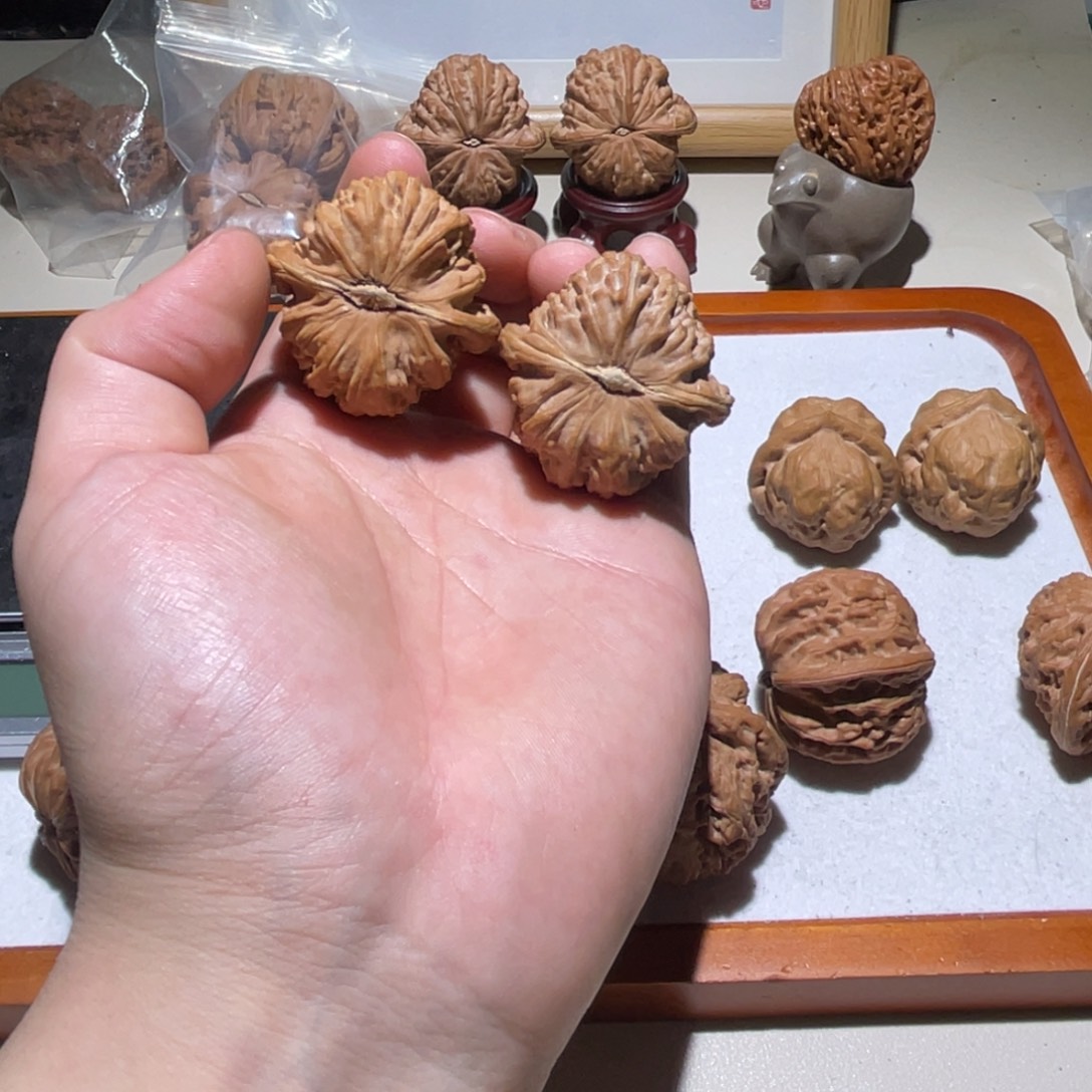 吊坠文玩核桃40全品白狮子