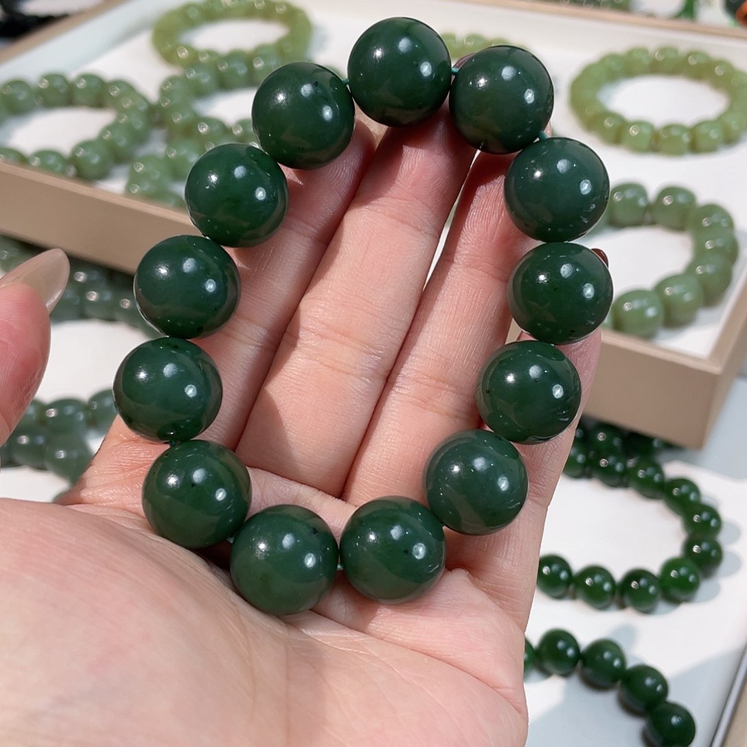 和田玉手链未镶嵌16