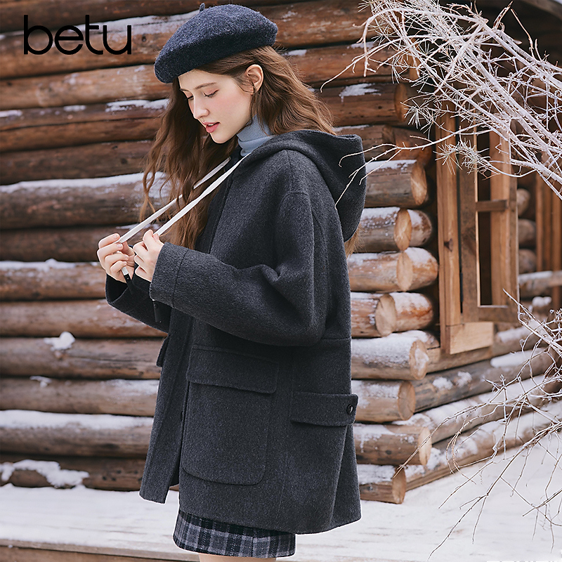 【籽言甄选】Betu/百图2025年冬季毛呢外套2511T21