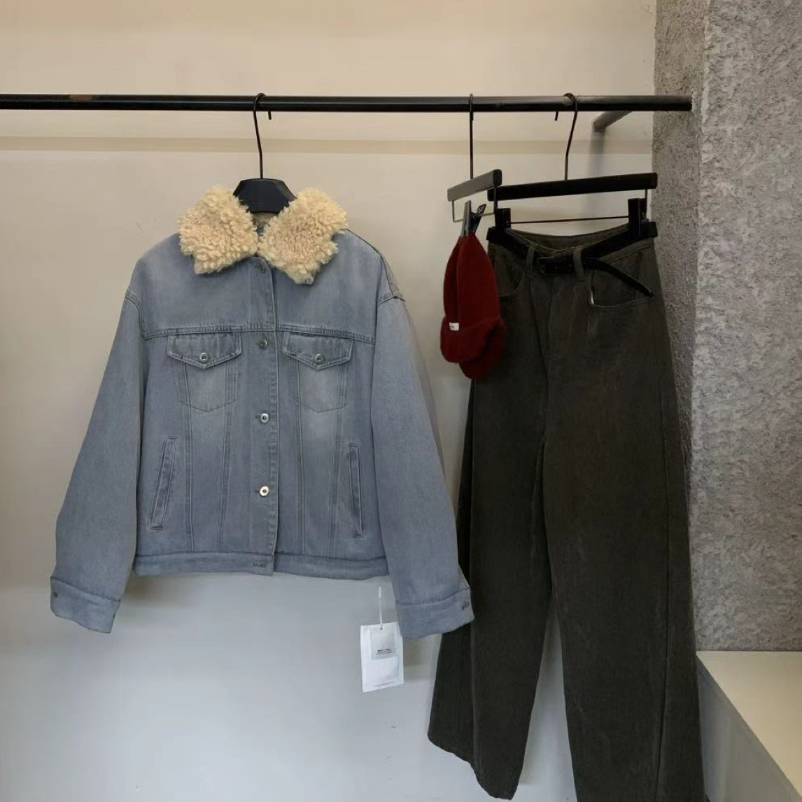 abow@23665 （夹羽）韩系简约牛仔外套 12-26