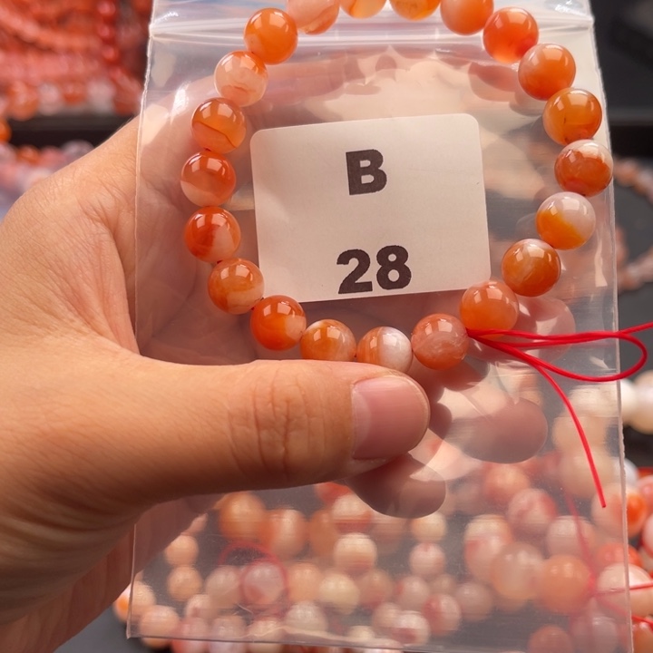 南红玛瑙未镶嵌多样性发货默认微瑕称重9mm