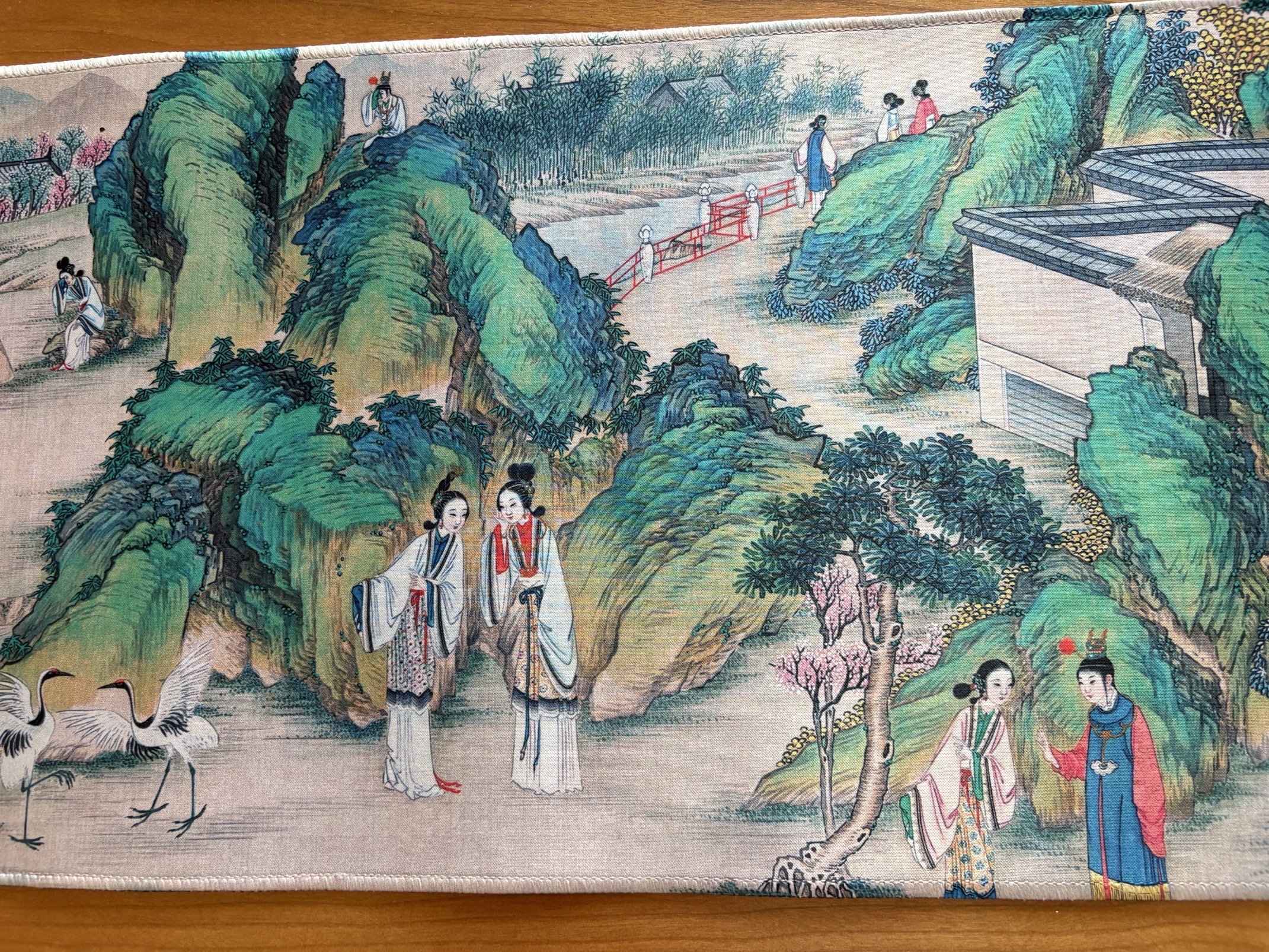 【加厚】国风书画垫古风书法垫40×90红楼风系列，防滑防水书法用品