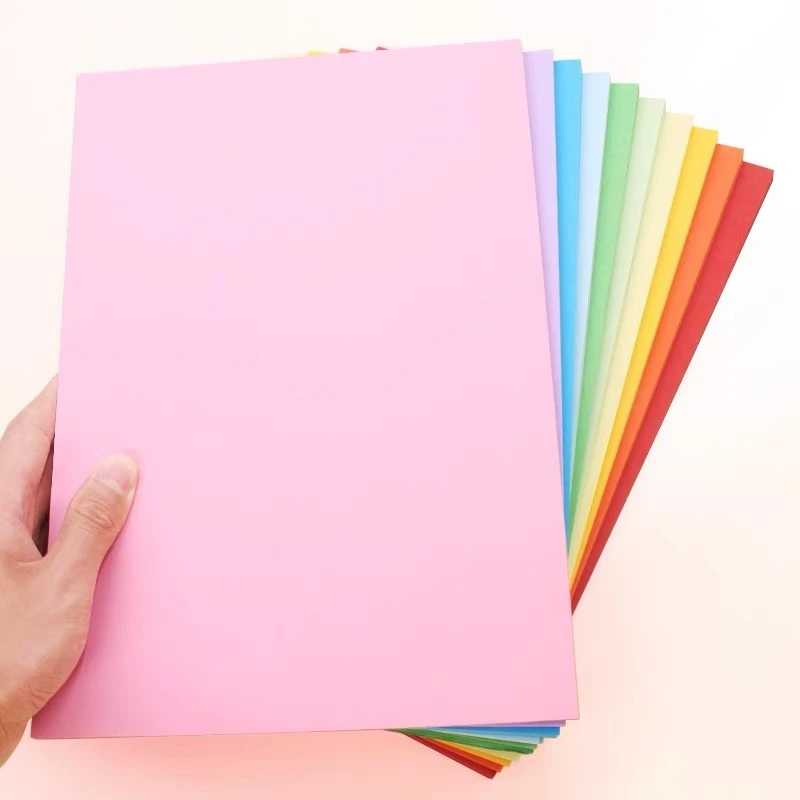 A4彩色卡纸手工卡纸50张180g加厚10色整包