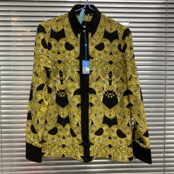 99新 VERSACE/范思哲 印花衬衫套装/38码/A04790