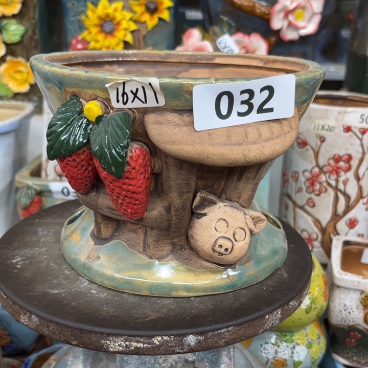 紫砂花盆粗陶材质多肉花盆