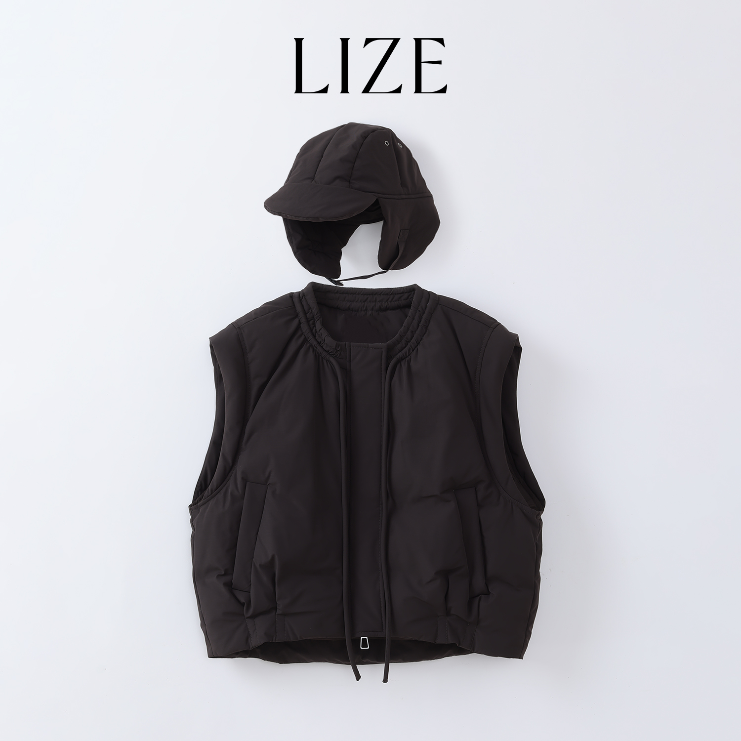 LIZE「冒险家·买手店订单L0443」蓬松保暖.羽绒马夹
