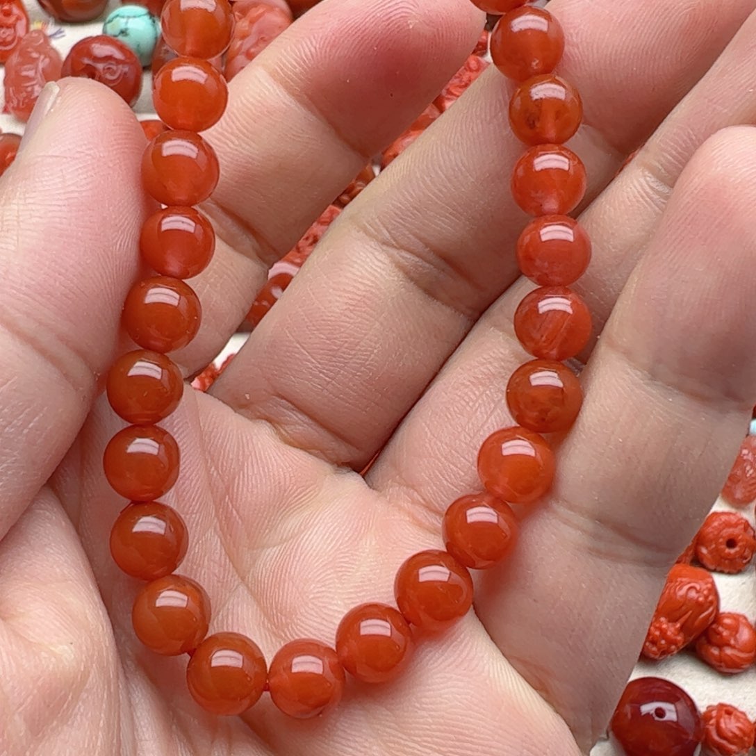 南红玛瑙配饰未镶嵌