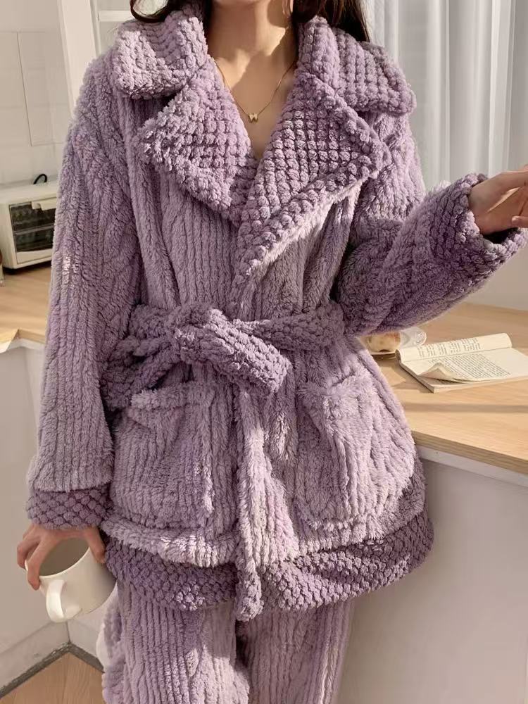 A100-A199可可睡衣秋冬季家居服套装