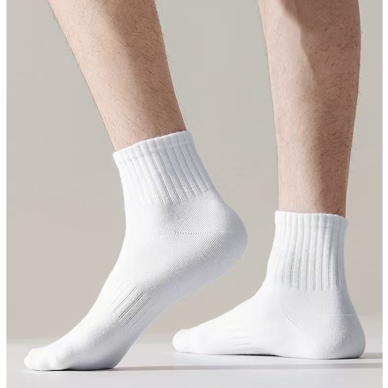 SC24306舒适通勤百搭情侣通勤运动中通袜(颜色款式随机10双)