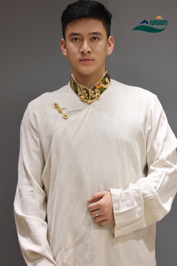 手工盘扣藏式衬衣男装民族风垂感面料百搭内搭上衣