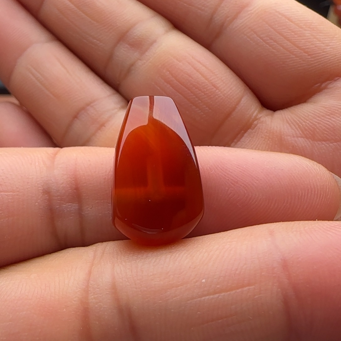 南红玛瑙三通12.5-21.2未镶嵌