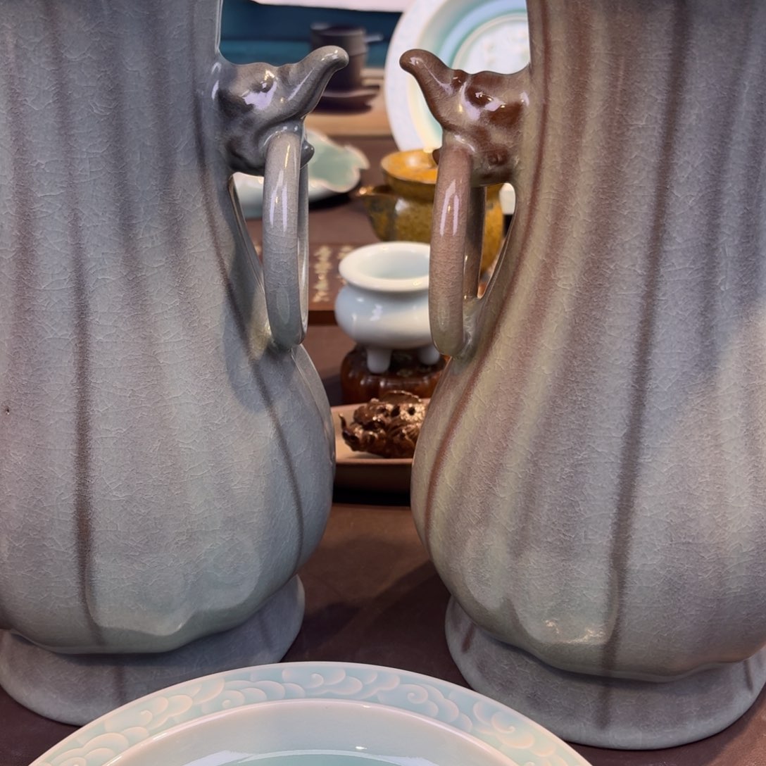 杯枣*龙泉青瓷茶具微瑕