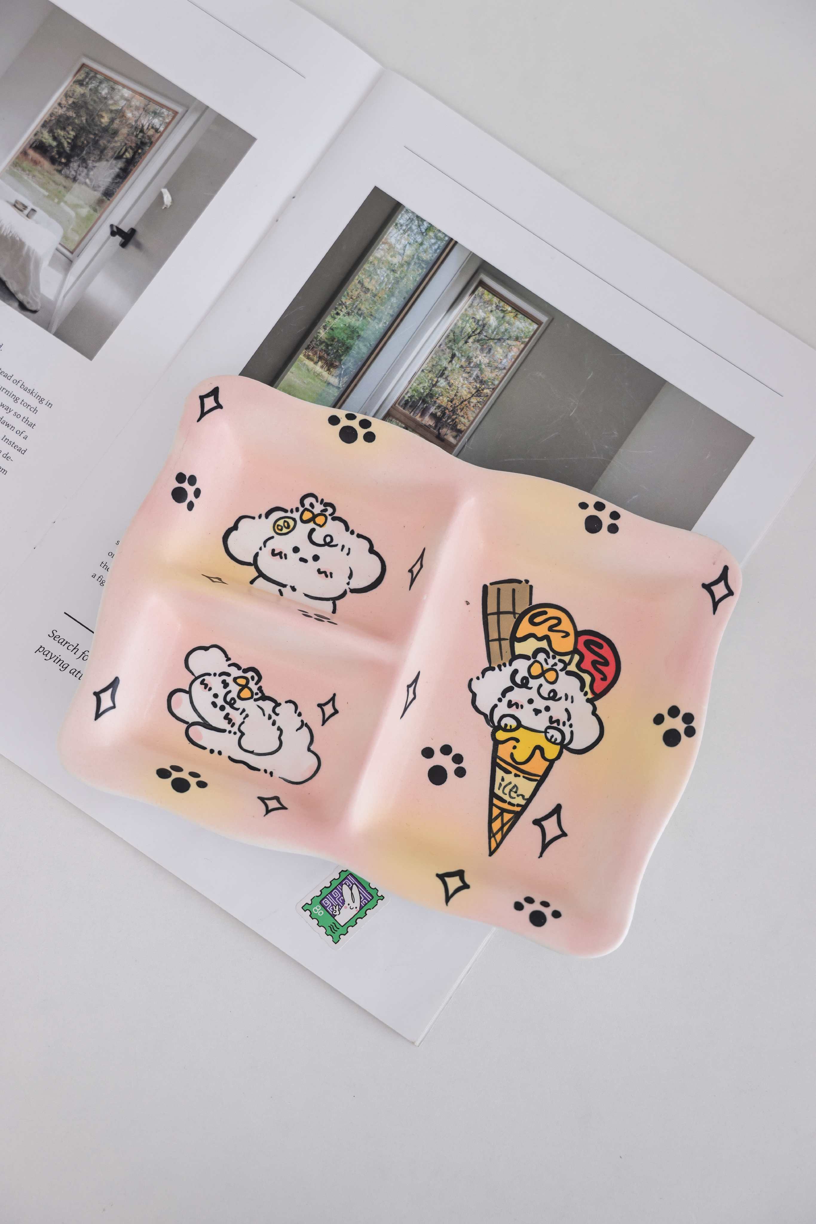 西高地甜品分餐盘