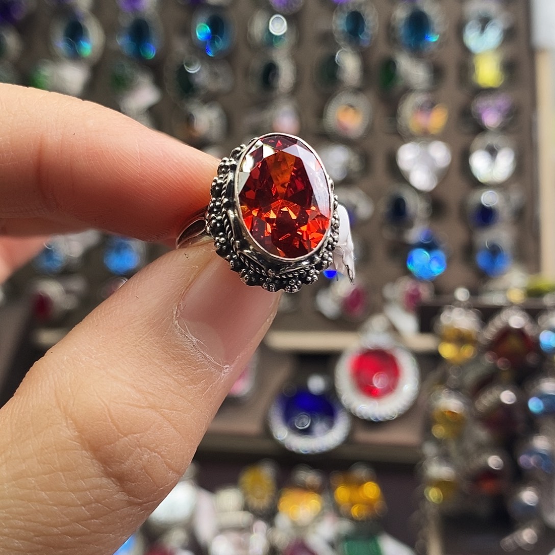 通***古吊坠925银仿水晶豆豆豆豆