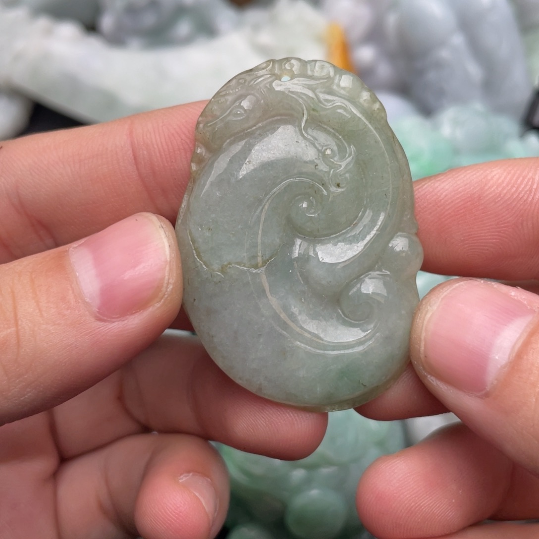 翡翠未镶嵌吊坠(不含链)