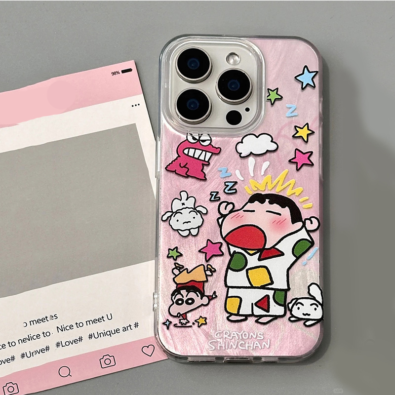 羽纱睡衣小新适用苹果17手机壳iphone16e华为oppo小米vivo卡通154