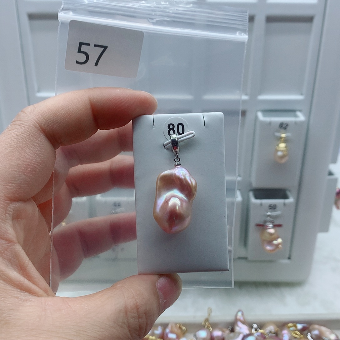 淡水珍珠吊坠(不含链)合金