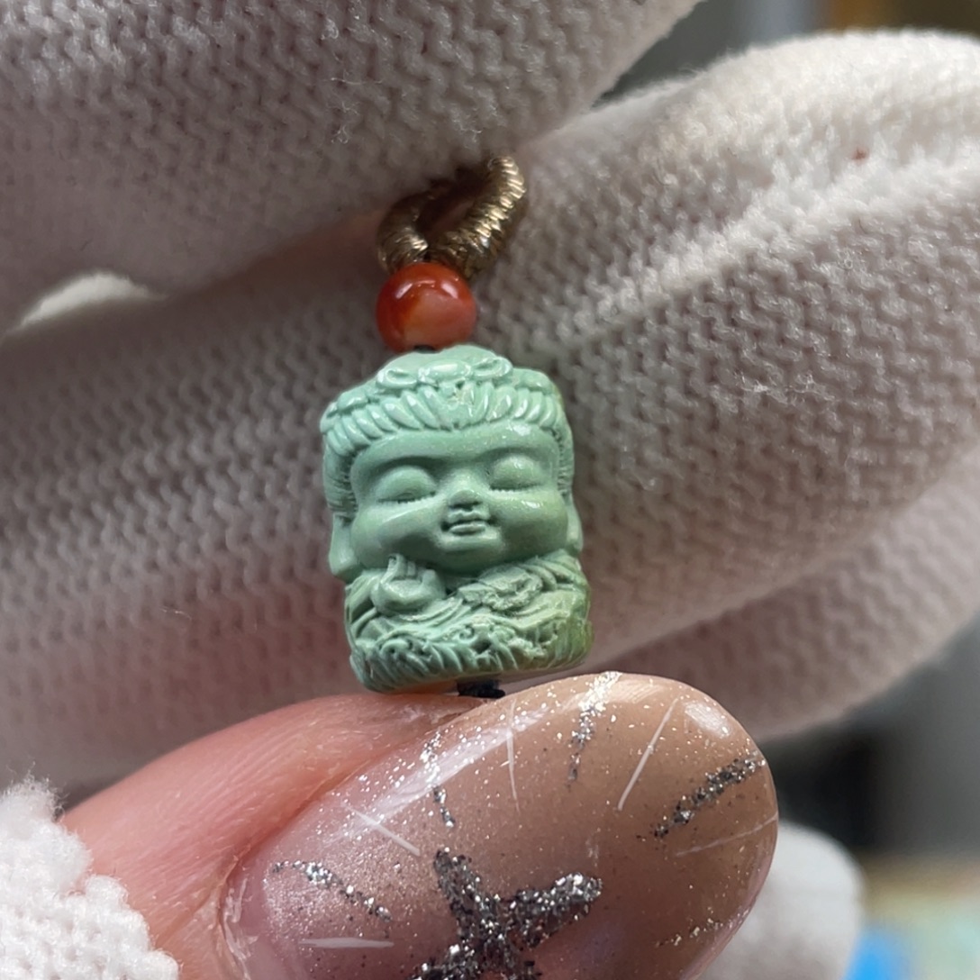 绿松石未镶嵌挂件