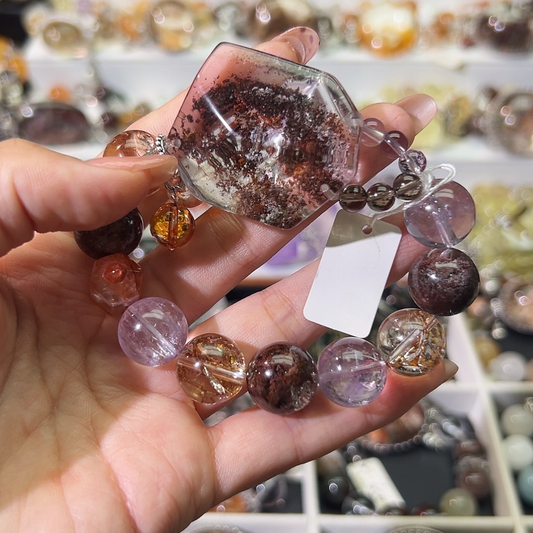 合金手链水晶沁*手串