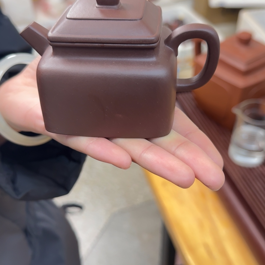 紫砂茶壶紫砂壶四方德钟160cc