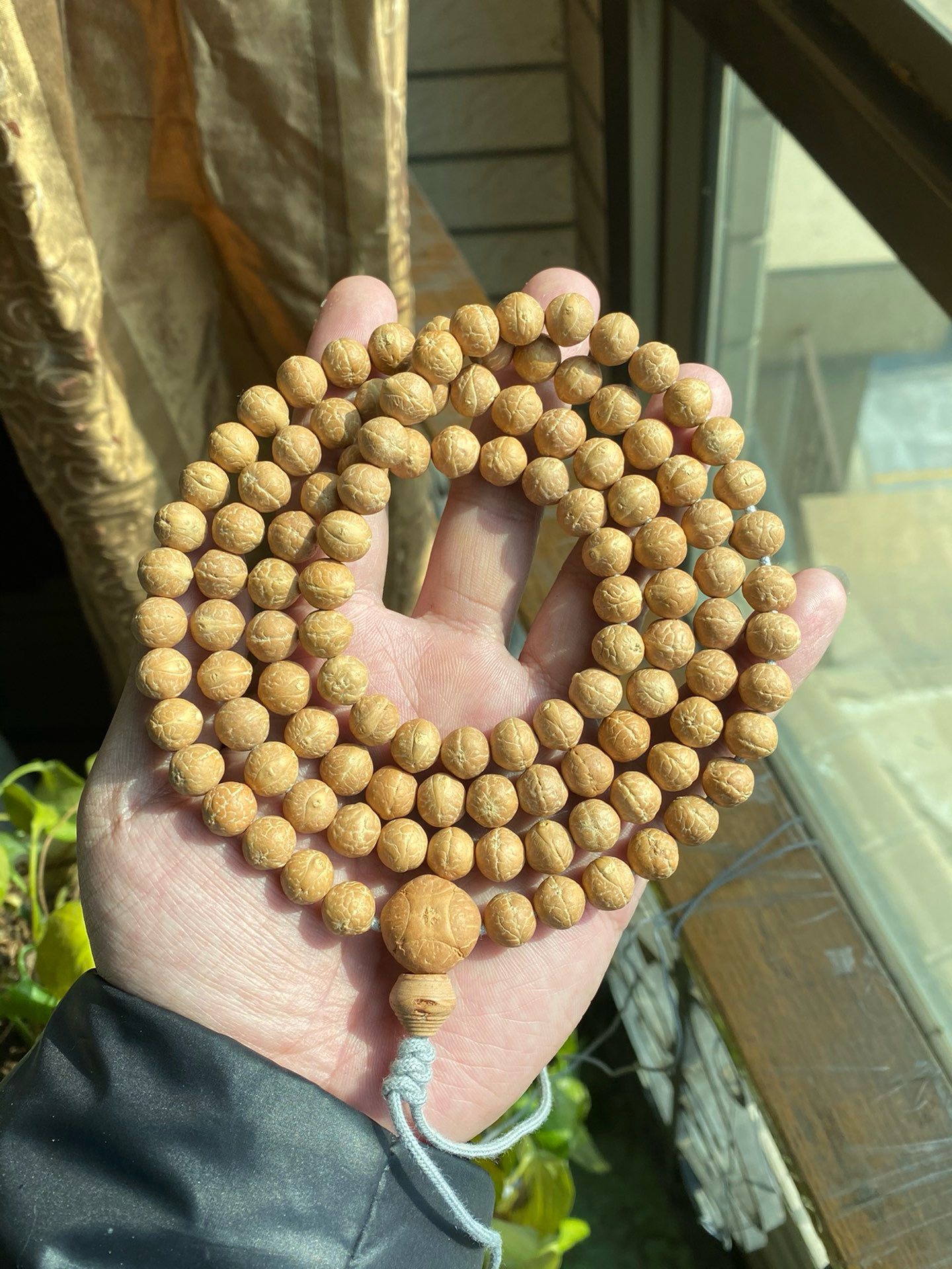 尼泊尔凤眼菩提9.5mm实心籽108