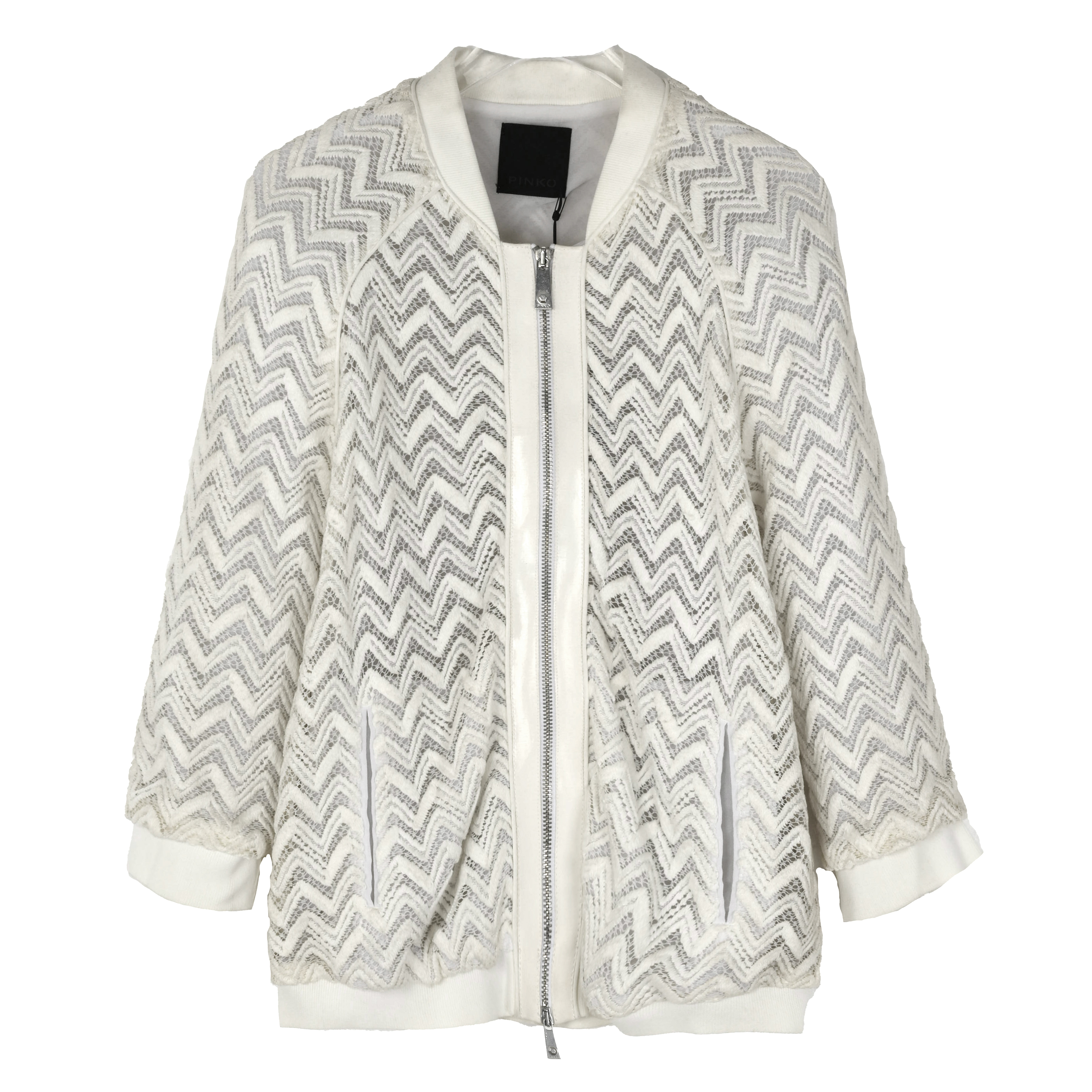 PINKO女士镂空宽松拉链夹克外套 1W101C4653