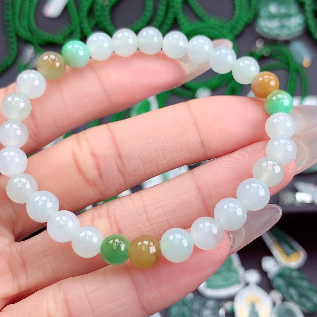 翡翠手链未镶嵌翡翠