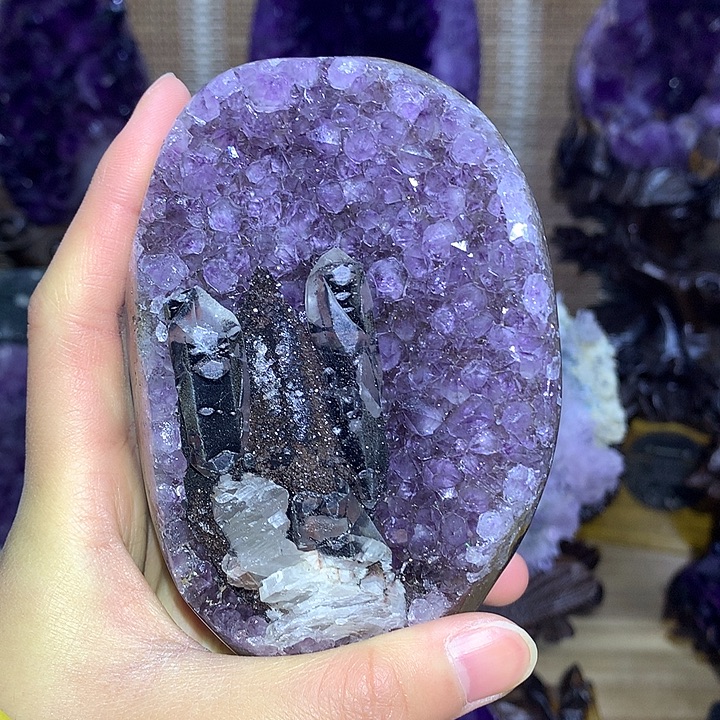 未镶嵌摆件紫晶奇石