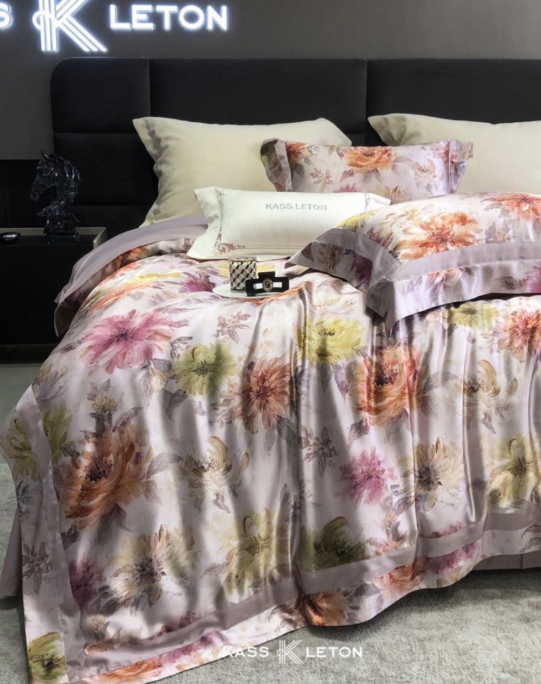 真丝高端印花四件套库存告急抓紧拍