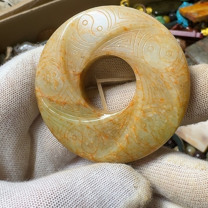 和田玉未镶嵌挂件