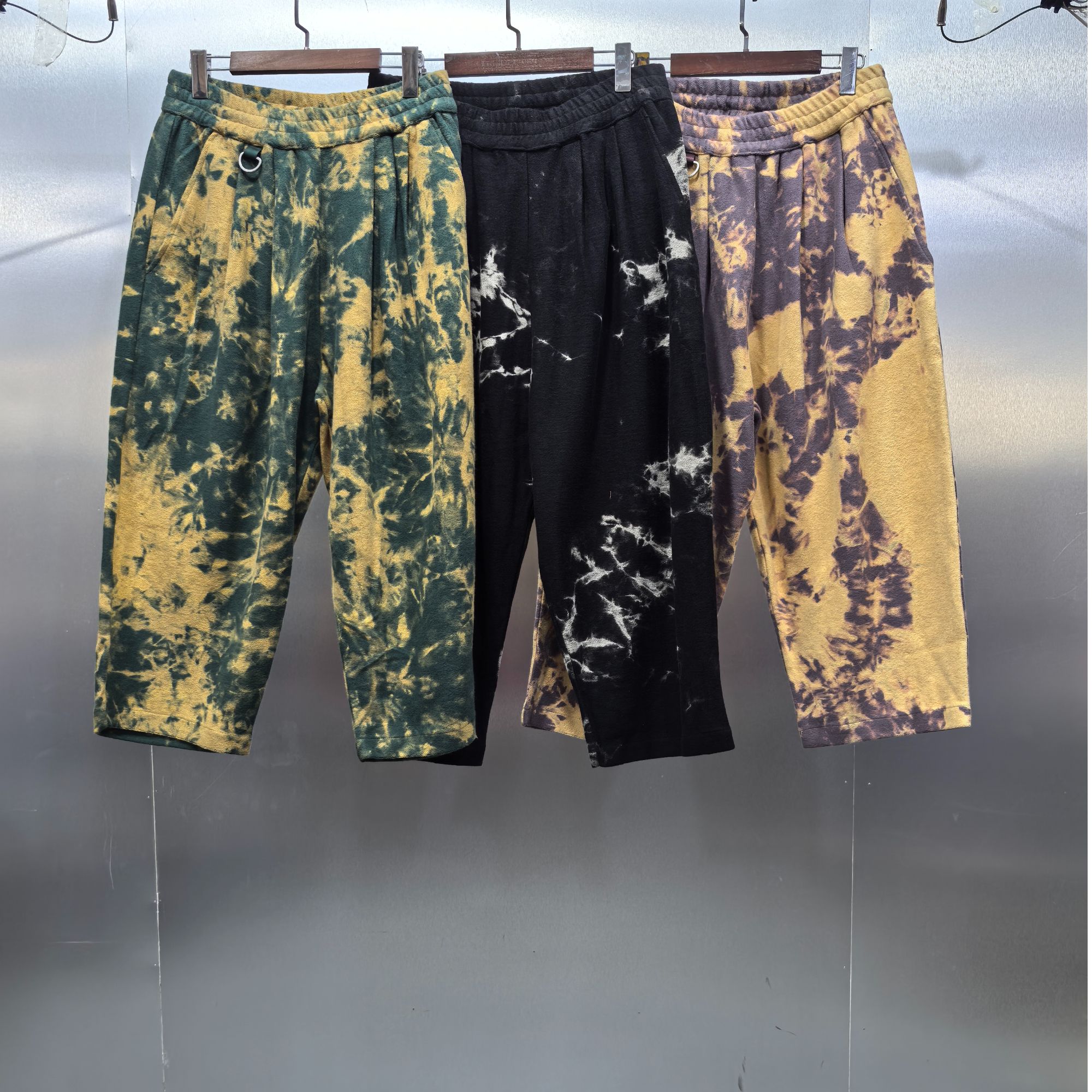 S06(LX)-61014-BRI磨毛扎染时尚潮流阔腿裤