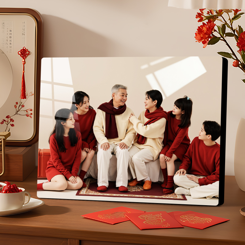 【全家福首选】升级大韩水晶相框摆台定制照片打印洗照片