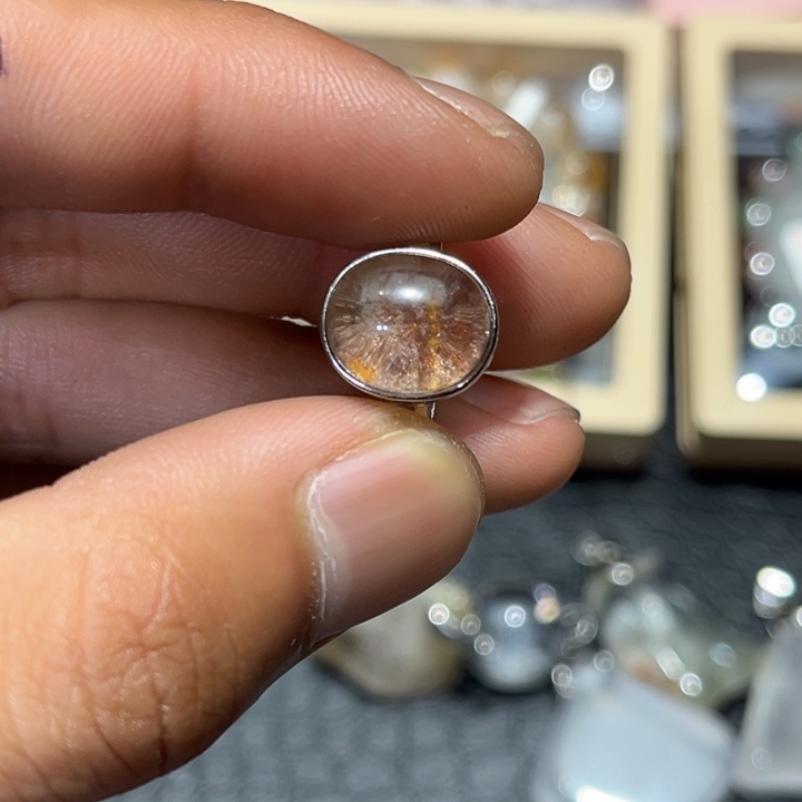 水晶手链未镶嵌晨曦水晶戒指07