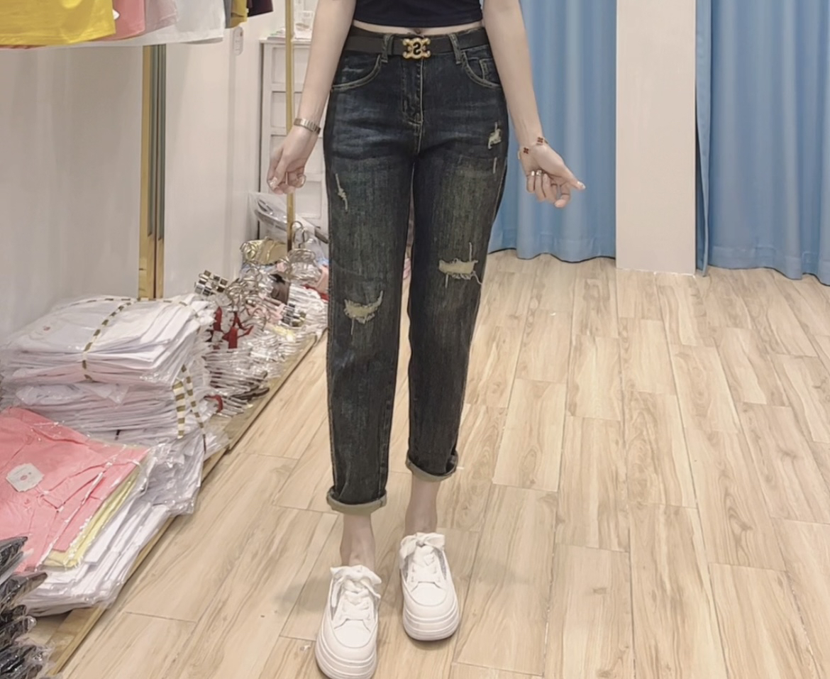 【小玉】2025新款时尚百搭显瘦设计感老爹裤牛仔裤
