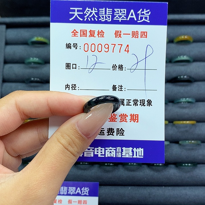 翡翠戒指未镶嵌      9774
