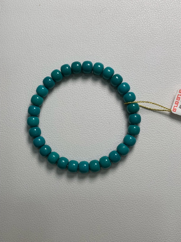 原矿玉化绿松石手串