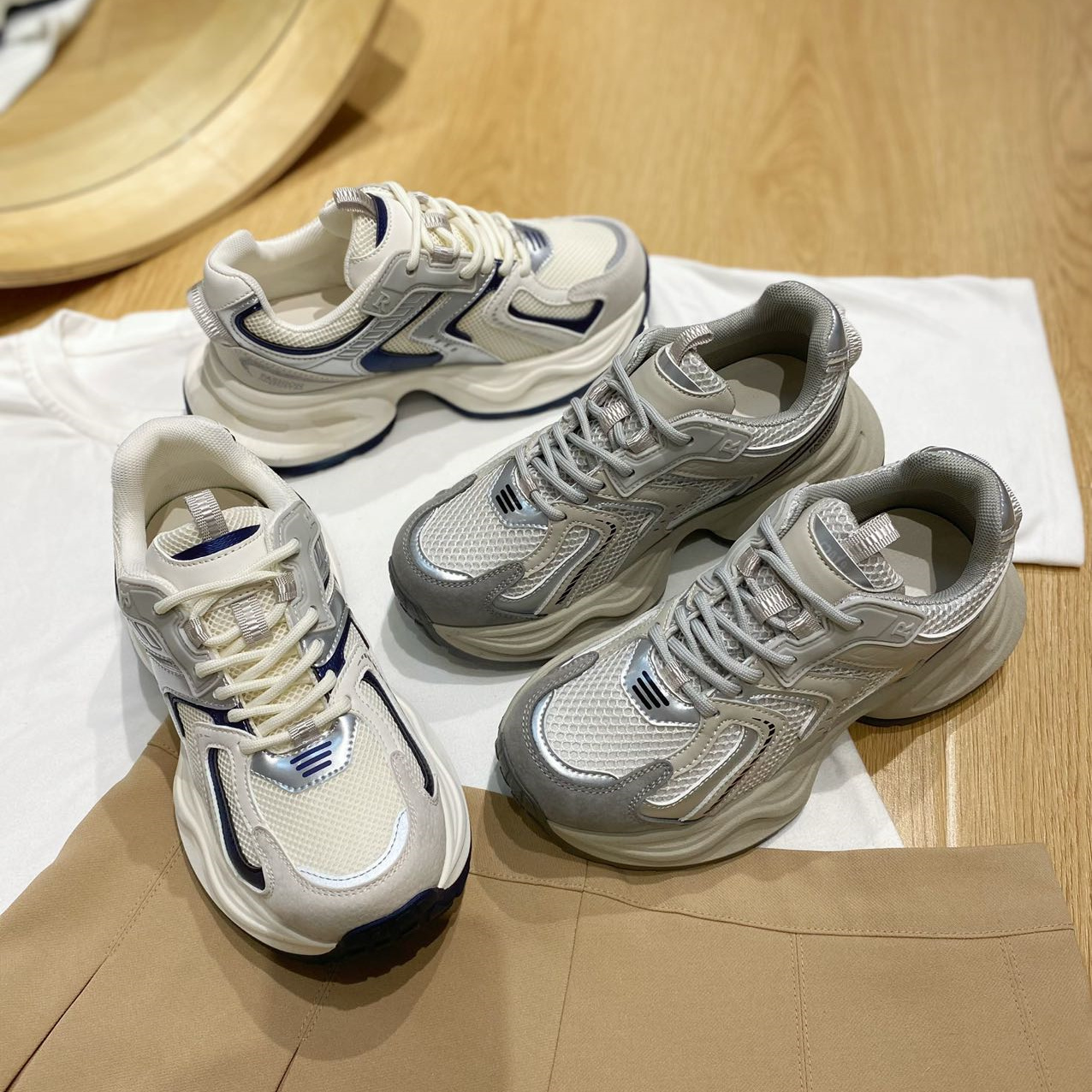 【年终清仓】潮流厚底网红ins网面韩版时尚百搭潮鞋2522