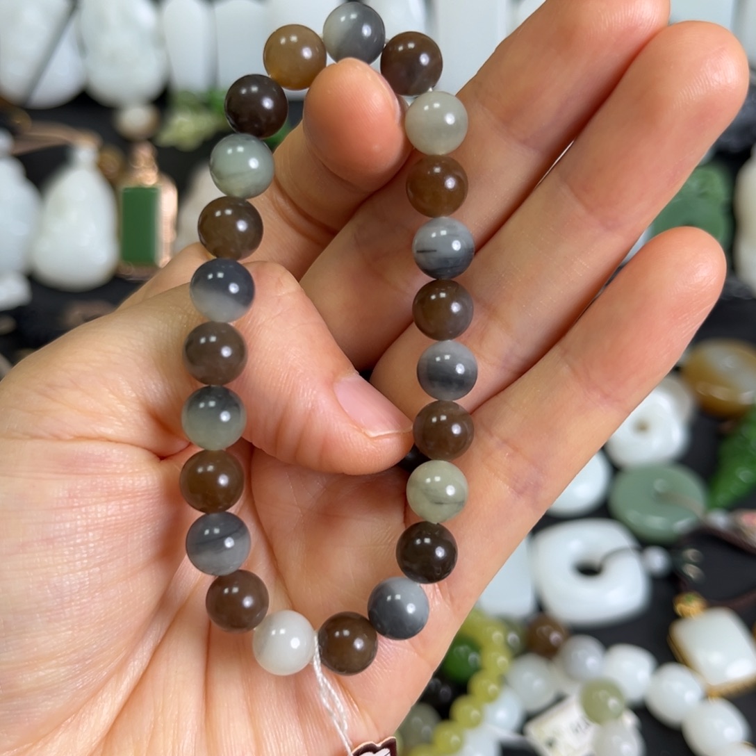 和田玉未镶嵌手串