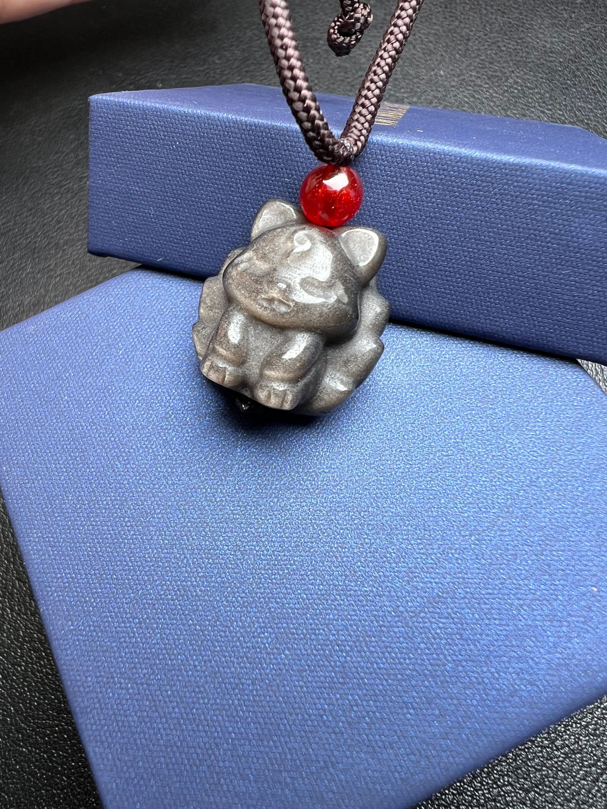 盛恩缘珠宝店-新人福利-黑曜岩九尾狐jyo09