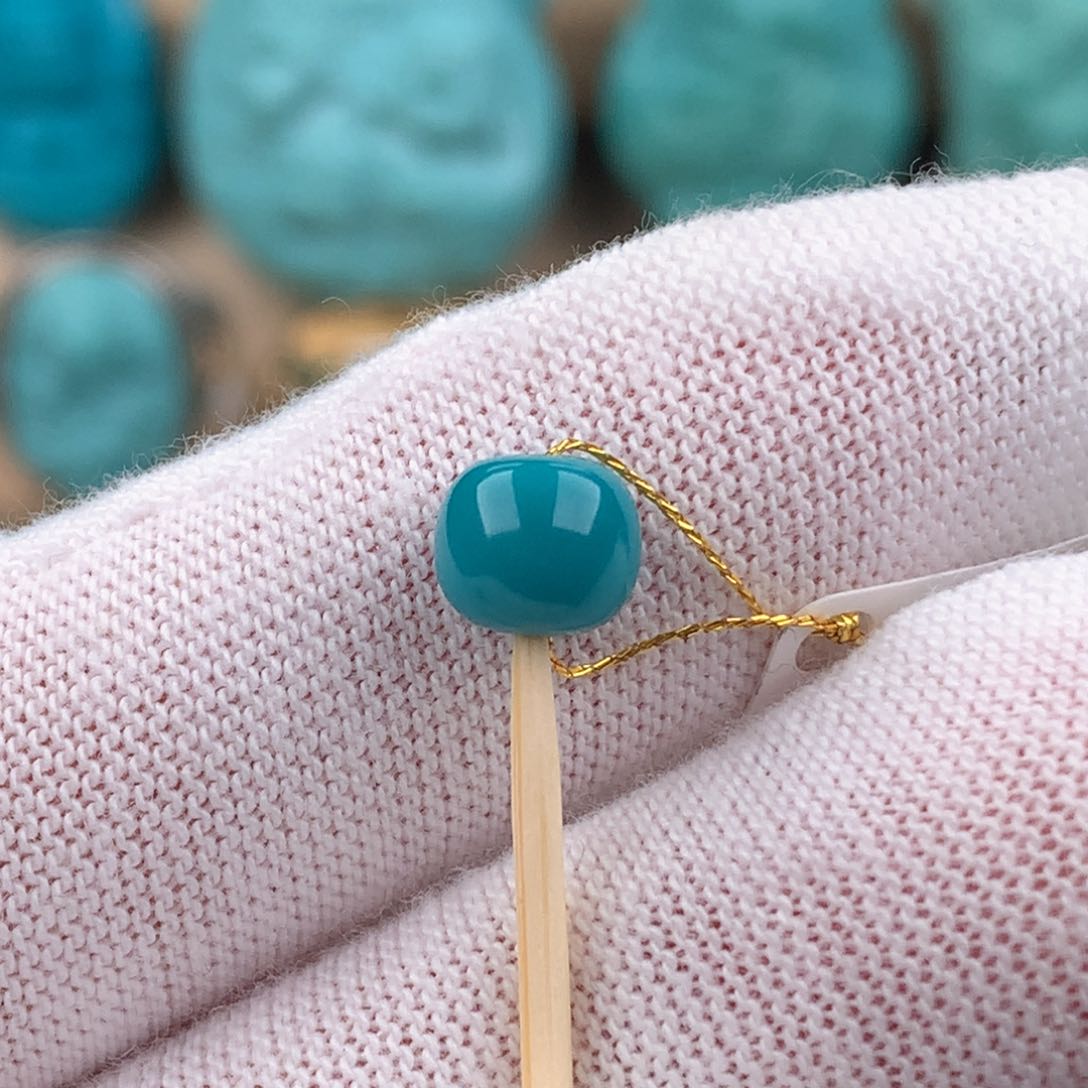 绿松石配饰未镶嵌卡6.7*6