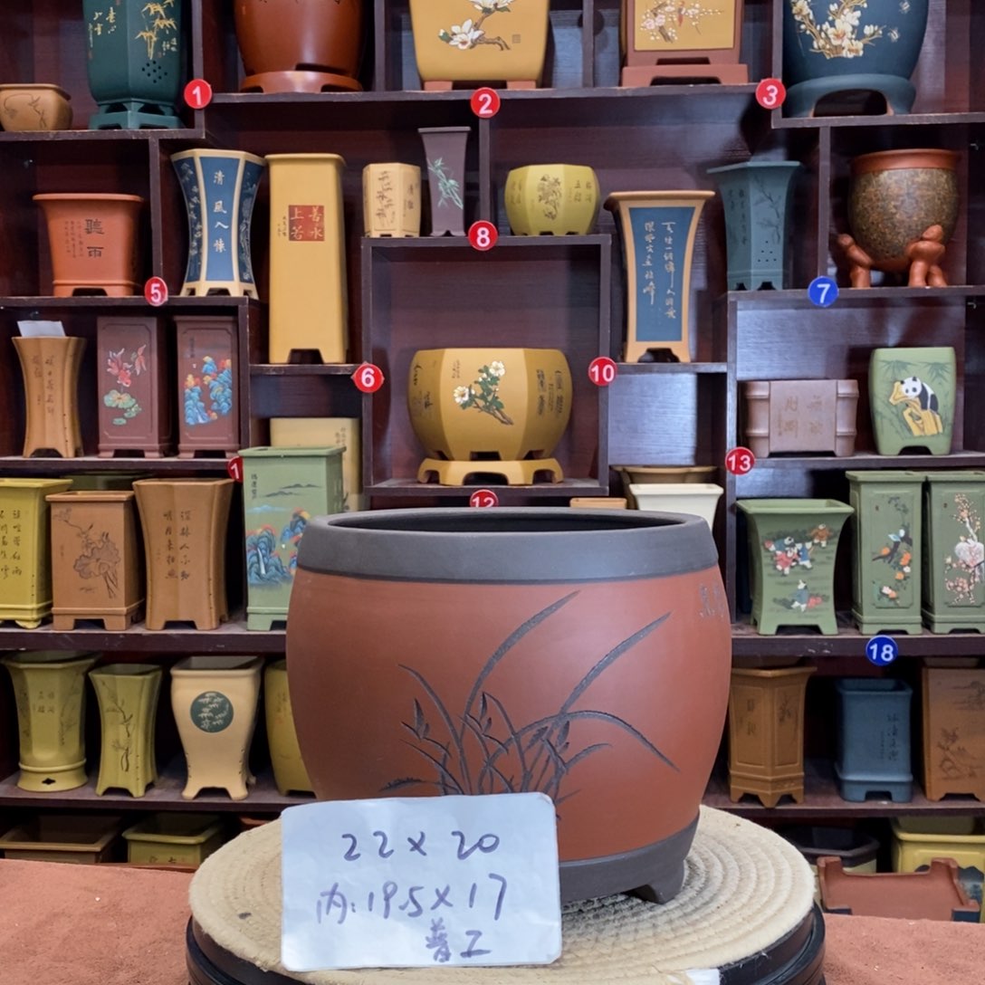 紫砂花盆紫砂花盆