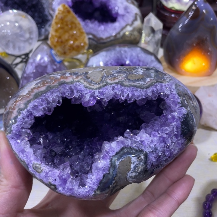 紫晶钱袋子未镶嵌