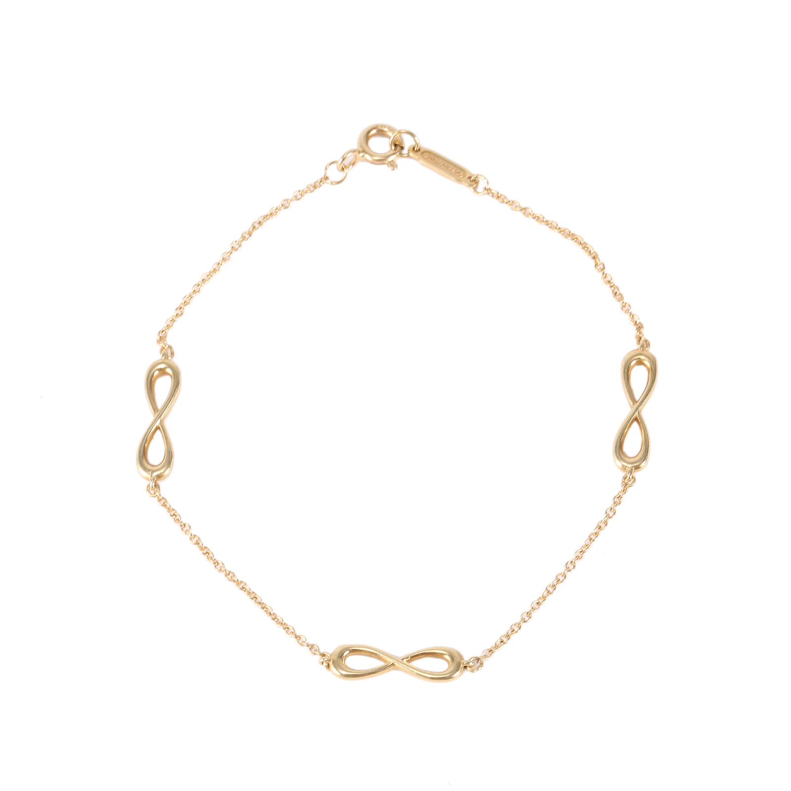 99新 Tiffany & Co./蒂芙尼 花花活动Endless 无限爱手链 18K黄金