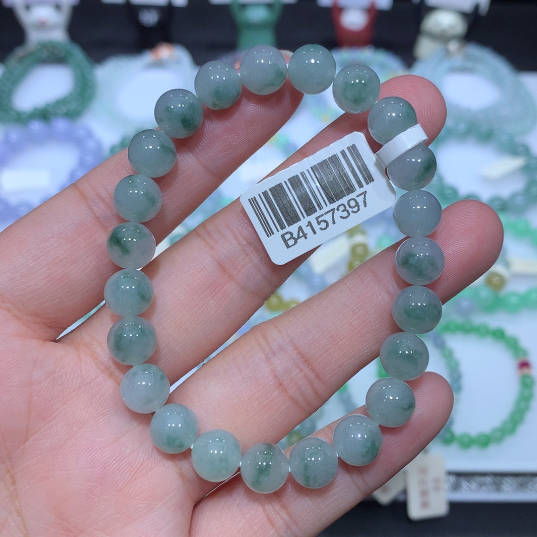 翡翠未镶嵌手串天然